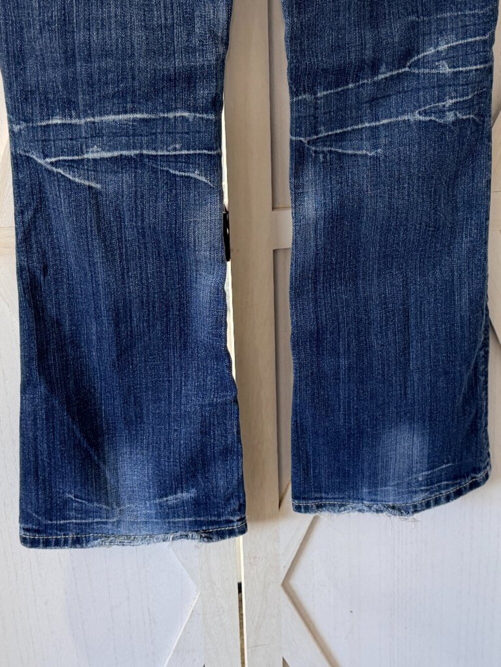 MEK Denim Cape Town Low Rise Bootcut Distressed Y2K Jeans Size 26 - Picture 7 of 7